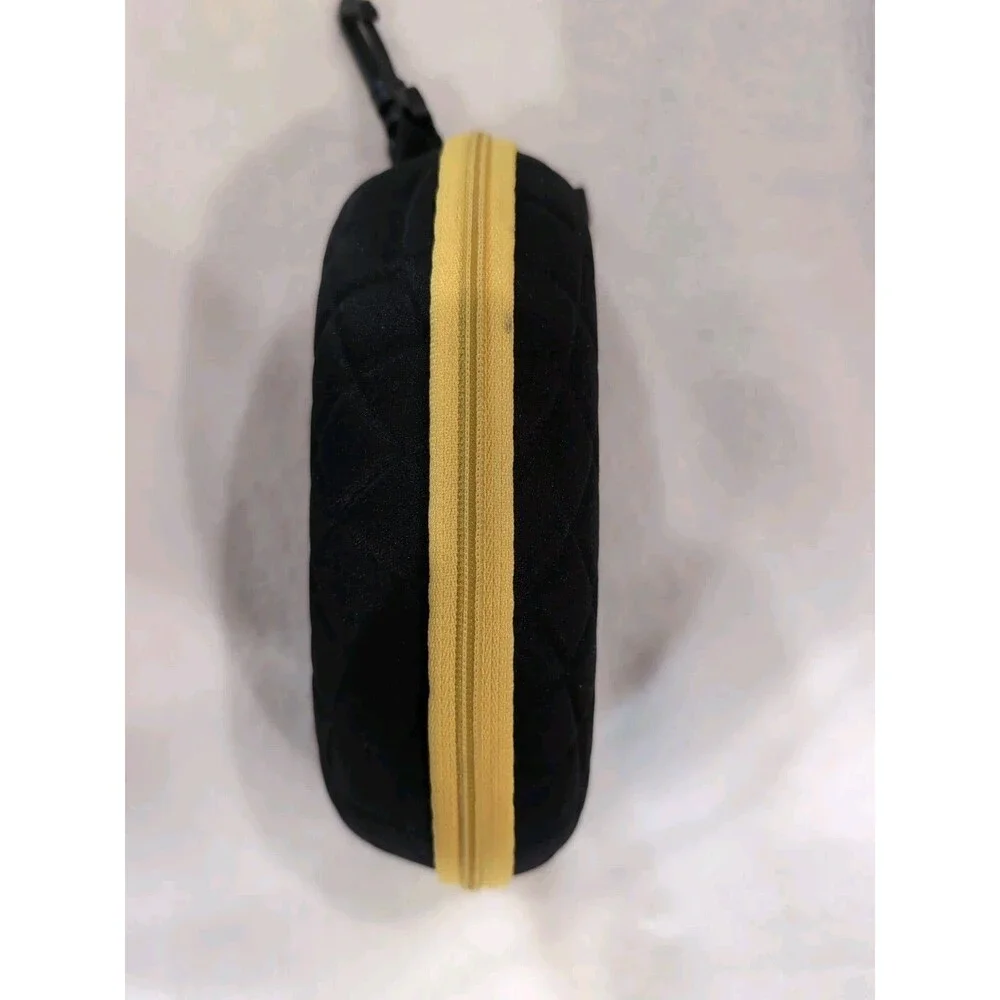 Peppers Eyewear black yellow sunglasses clamshell zippered case lanyard clip